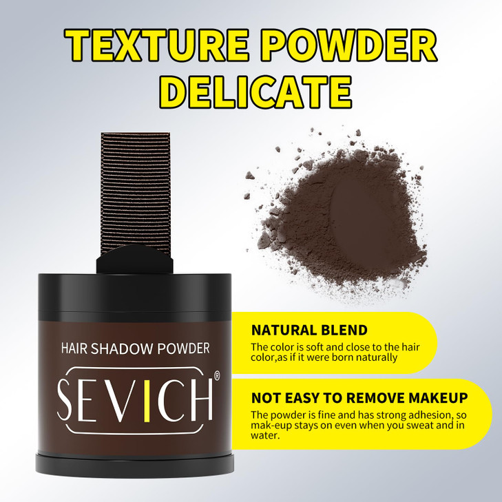 Sevich Hairline Powder 10g Large Capacity Instantly Conceals Hair Loss Root Touch up Shadow Toppers for Women Men Thinni