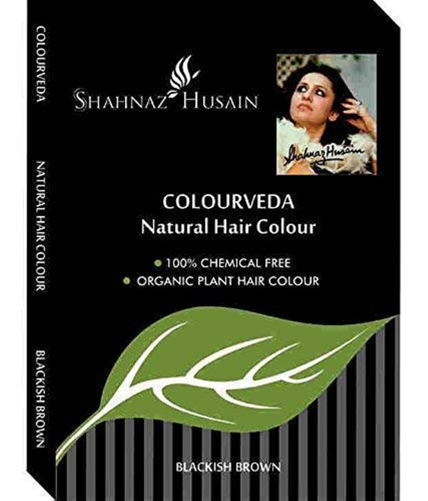Shahnaz Husain Colourveda Natural Hair Colour Blackish Brown 100g Pack of 3
