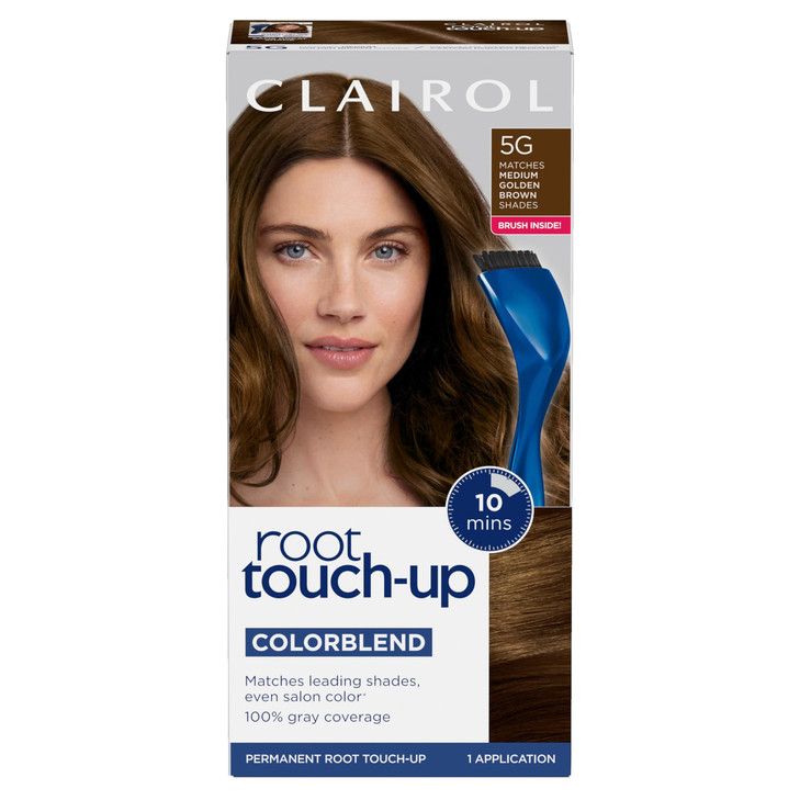 Clairol Root TouchUp by Nicen Easy Permanent Hair Dye 5G Medium Golden Brown Hair Color Pack of 1
