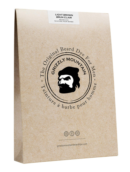 Grizzly Mountain Beard Dye Organic Natural Light Brown Beard Dye