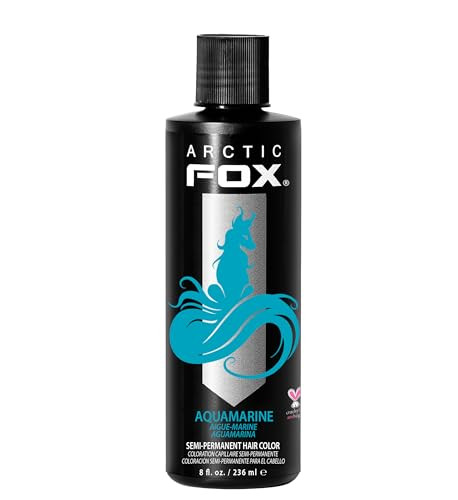 ARCTIC FOX Vegan and CrueltyFree SemiPermanent Hair Color Dye 8 Fl Oz AQUAMARINE
