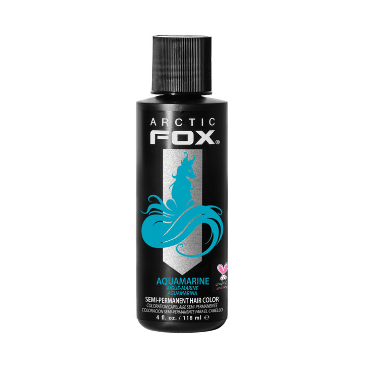 ARCTIC FOX Vegan and CrueltyFree SemiPermanent Hair Color Dye 4 Fl Oz AQUAMARINE