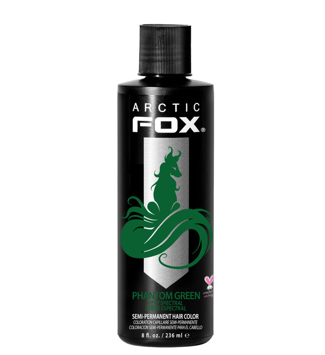 ARCTIC FOX Vegan and CrueltyFree SemiPermanent Hair Color Dye 8 Fl Oz PHANTOM GREEN