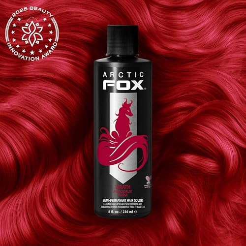 ARCTIC FOX Vegan and CrueltyFree SemiPermanent Hair Color Dye 8 Fl Oz WRATH
