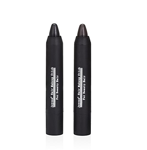 Professional Hair Chalk Temporary Hair Dye Nontoxic Hair Color Crayon Cover White Hair Color Patch 2packsblackdark Brown