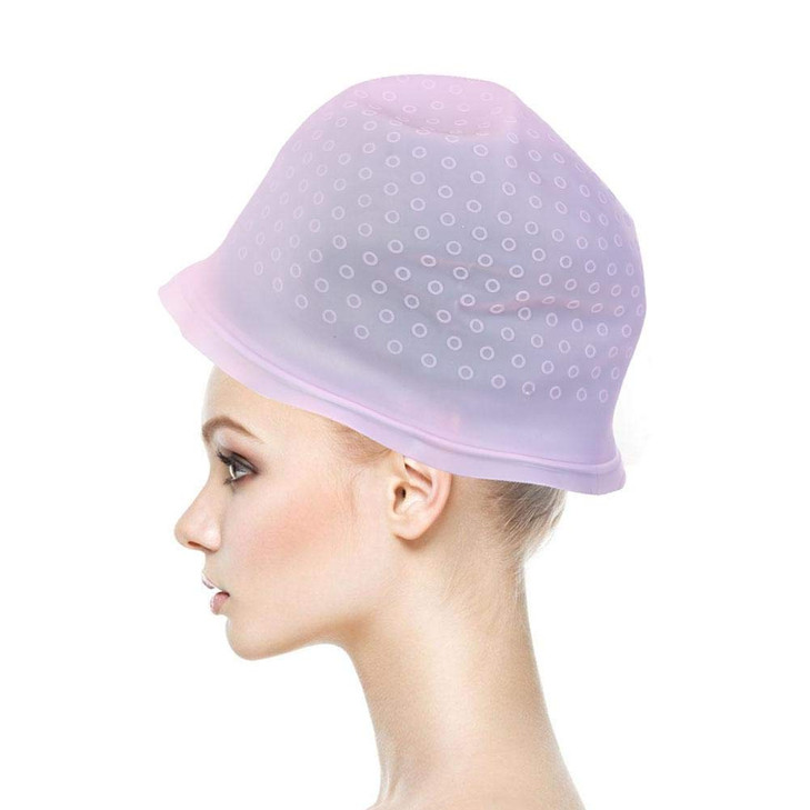 Highlighting Cap Reusable Silicone Gel Hair Bleaching Cap Dye Hair Coloring Cap Highlighting Cap Hair Styling Tools with