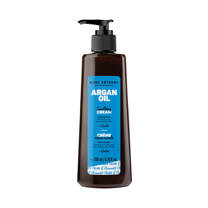 Marc Anthony Argan Oil Smoothing Cream with Keratin Lightweight Hair Styler for Lasting Shine Removes Frizz for Smooth H