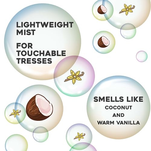 OGX Nourishing Coconut Oil Weightless Hydrating Oil Hair Mist Lightweight LeaveIn Hair Treatment with Coconut Oil Bamboo