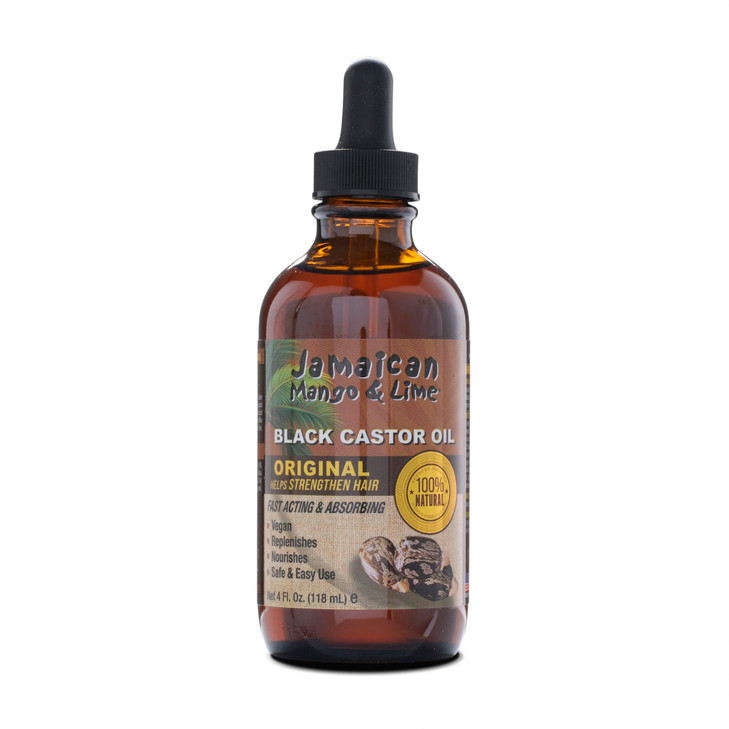 Jamaican Mango Lime Black Castor Oil Hair Scalp Oil for Locs Braids Twists Natural Hair Strengthens Moisturizes Promotes