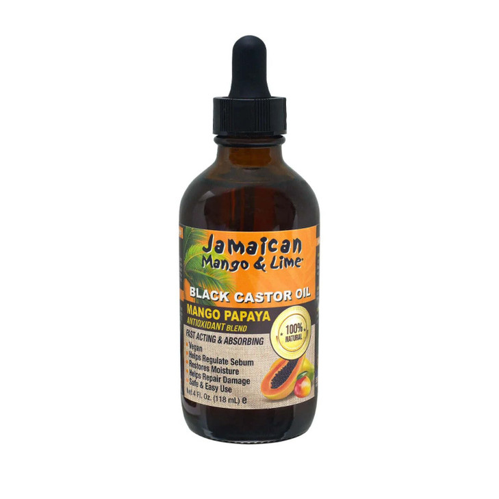 Jamaican Mango Lime Black Castor Oil Hair Scalp Oil for Locs Braids Twists Natural Hair Strengthens Moisturizes Promotes