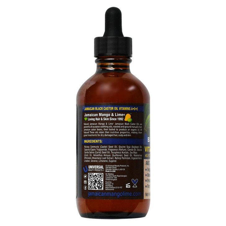 Jamaican Mango Lime Black Castor Oil Hair Scalp Oil for Locs Braids Twists Natural Hair Strengthens Moisturizes Promotes