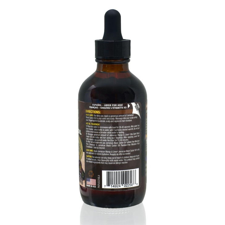 Jamaican Mango Lime Black Castor Oil Hair Scalp Oil for Locs Braids Twists Natural Hair Strengthens Moisturizes Promotes