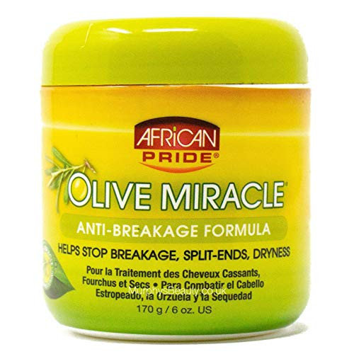 African Pride Olive Miracle AntiBreakage Creme 6oz Jar