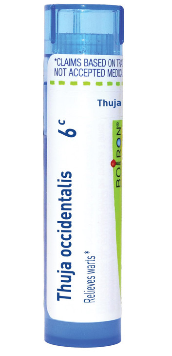 Boiron Thuja Occidentalis 6C Homeopathic Medicine for Painless Wart Removal - 80 Pellets