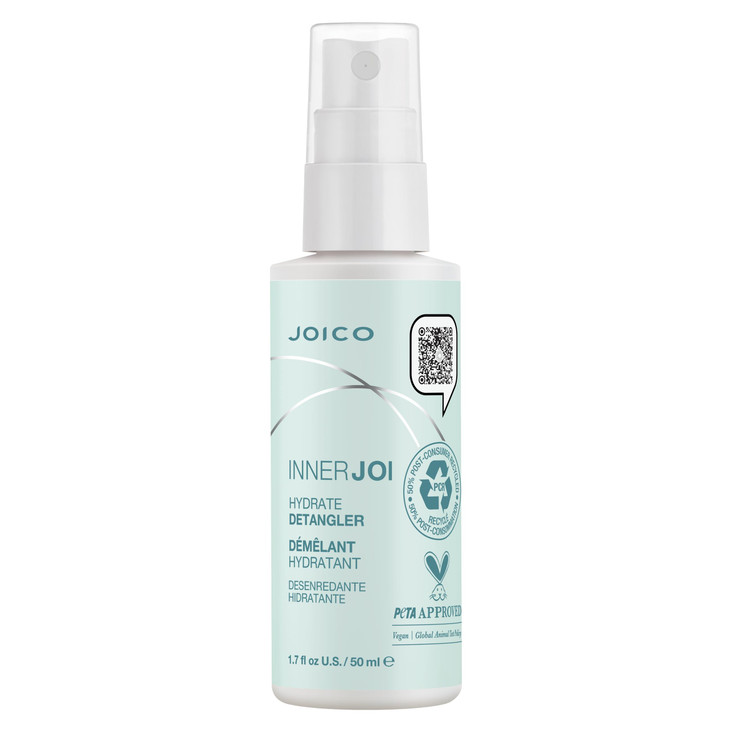 Joico InnerJoi Hydrate Detangler For Dry Tangled Hair Sulfate Paraben Free NaturallyDerived Vegan Formula 17 oz