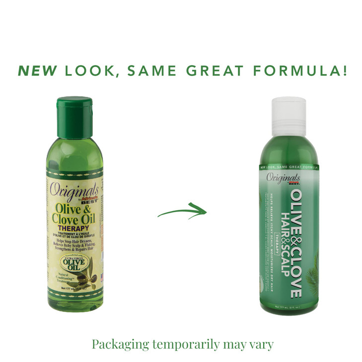 Originals by Africas Best Olive Clove Oil Therapy Natural Treatment That Helps Repair Dry Weak or Brittle Hair Scalp Dry