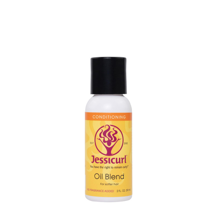 Jessicurl Oil Blend No Fragrance Added 2 Fl oz Hair Oil for Curly Hair and Frizz Control Dry Hair Treatment adds Softnes