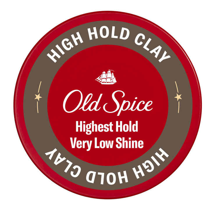 Old Spice High Hold Hair Styling Clay for Men High Hold Very Low Shine 222 Oz