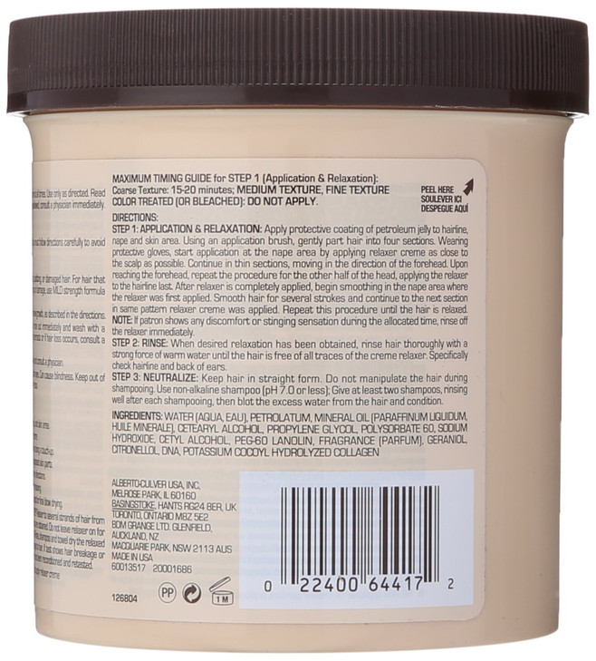 TCB No Base Hair Relaxer Creme Super 15 Ounce