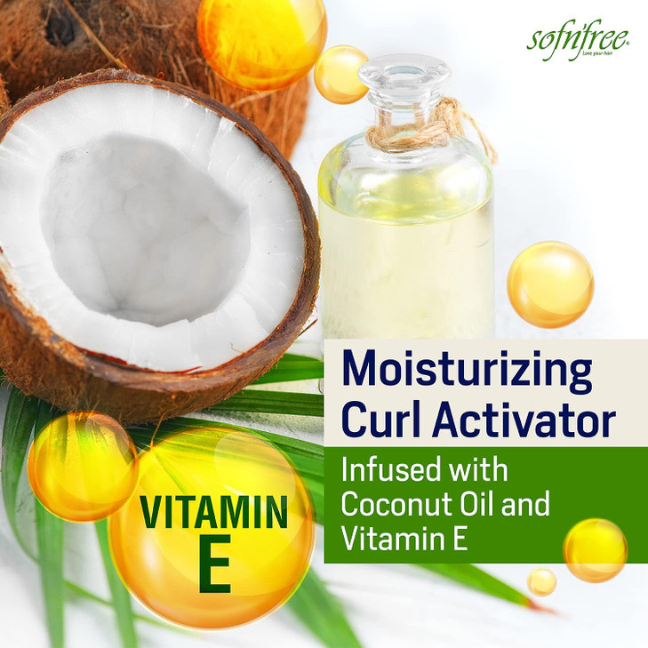 SofnFree Moisturizer Curl Activator for Natural Hair Soft Curls and Waves 1183 fl oz 350ml