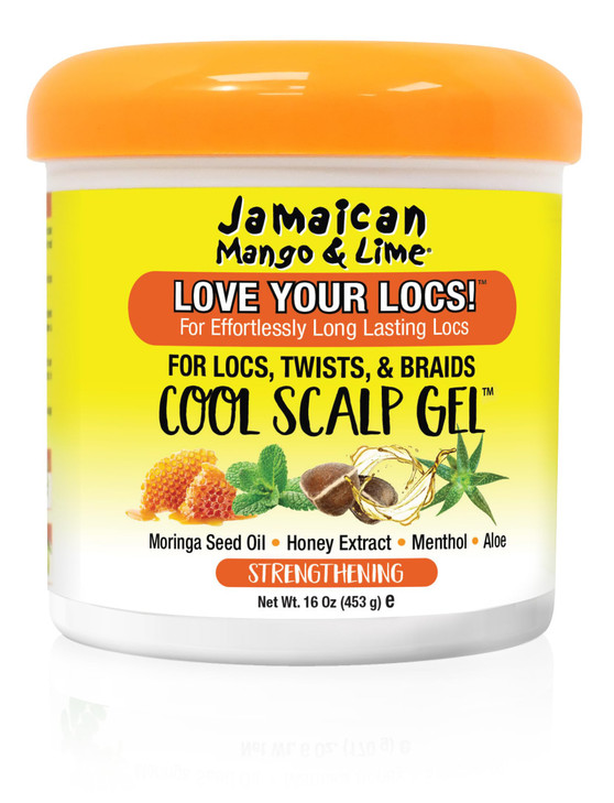 Jamaican Mango Lime Love Your Locs Cool Scalp Gel Strong Hold Gel for Braids Locs Twists Cooling Hydrating Formula for S