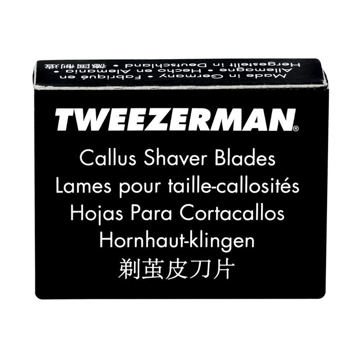 Tweezerman Replacement Callus Shaver Blades, Black, 20 Count
