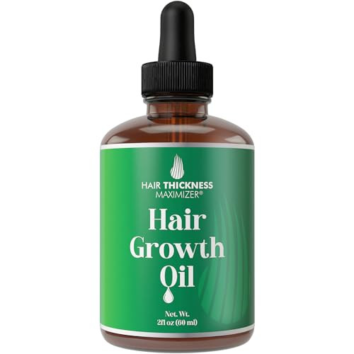 Hair Growth Oil for Women Men 10 Ingredients to Strengthen Hydrate Thinning Dry Hair for a HealthierLooking Scalp with P