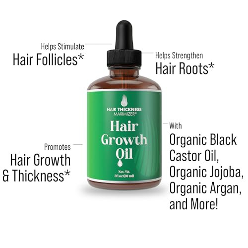 Hair Growth Oil for Women Men 10 Ingredients to Strengthen Hydrate Thinning Dry Hair for a HealthierLooking Scalp with P