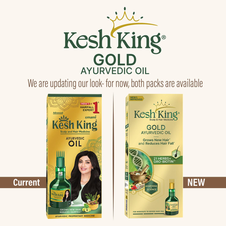 Kesh King Ayurvedic Hair Oil Herbal Oil with Bhringraj Amla Enhance Hair Growth Reduce Hairfall Nourishes Scalp Provides