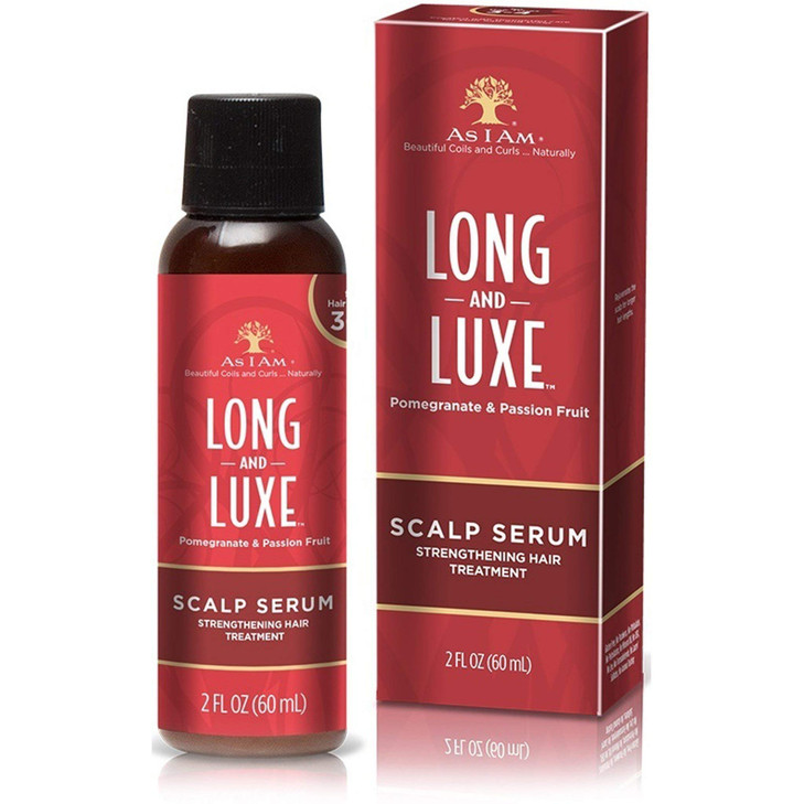As I Am Long and Luxe Scalp Serum 2 Ounce Strengthening Nano Treatment Enriched with Biotin Aloe Vera and Saw Palmetto