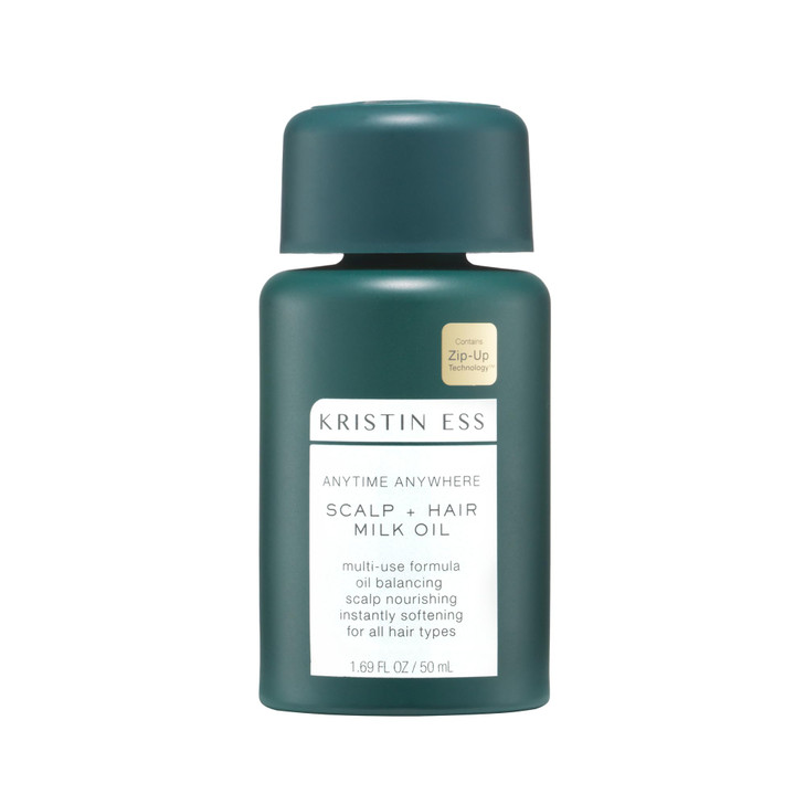 Kristin Ess Anytime Anywhere Scalp Hair Milk Oil Hydrating for Damaged Hair infused with Coconut Oil and Jojoba Oil Cast