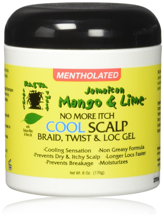 Jamaican Mango Lime No More Itch Cool Scalp Braid Twist Lock Gel 6 Oz