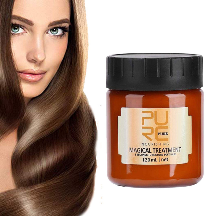 Omaky 120ml Magical Hair Treatment Mask 5 Seconds Repairs Damage Hair Advanced Molecular Hair deep Conditioner Roots Tre