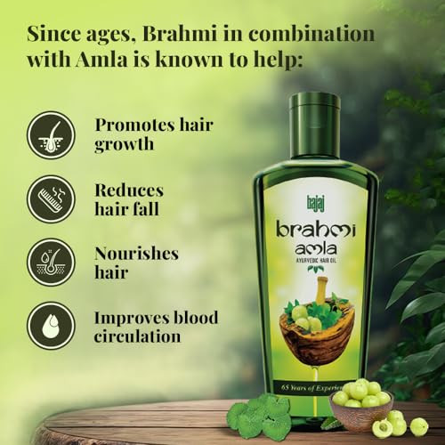 Bajaj Brahmi Amla Hair Oil Enriched with Ayurvedic Brahmi 400ml