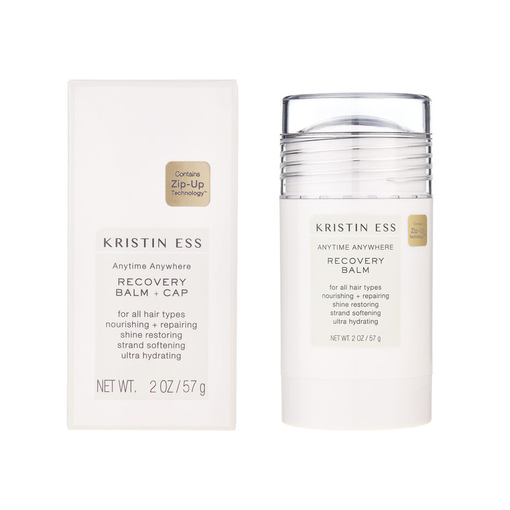 Kristin Ess Hair Recovery Balm Treatment for Damaged Hair Slick Back Styles Ponytails Buns with Coconut and Castor Oils