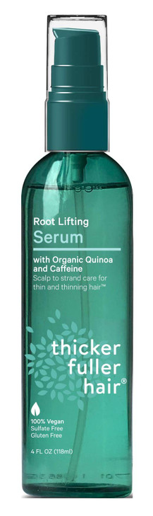 Thicker Fuller Hair Serum Root Lifting Sulfate Free 4 Ounce Pack of 3