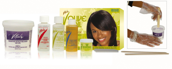 Vitale Olive Oil Relaxer Kit Super Green