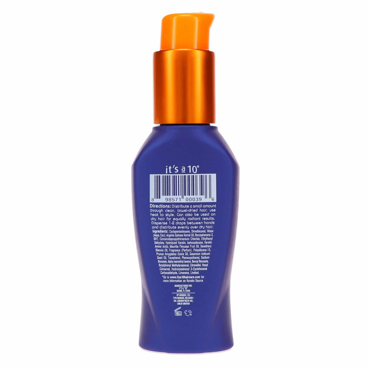 Its a 10 Haircare Miracle Oil Plus Keratin 3 fl oz Pack of 1 3910