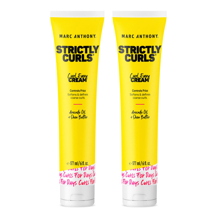 Marc Anthony Curl Cream with Shea Butter Oils Defines Softens Curly Wavy Hair Set of 2