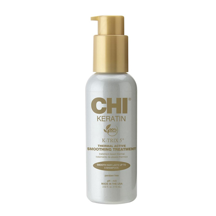 CHI Keratin KTrix 5 Smoothing Treatment Hair Serum For Creating Smooth FrizzFree Styles That Last Sulfate Paraben Cruelt