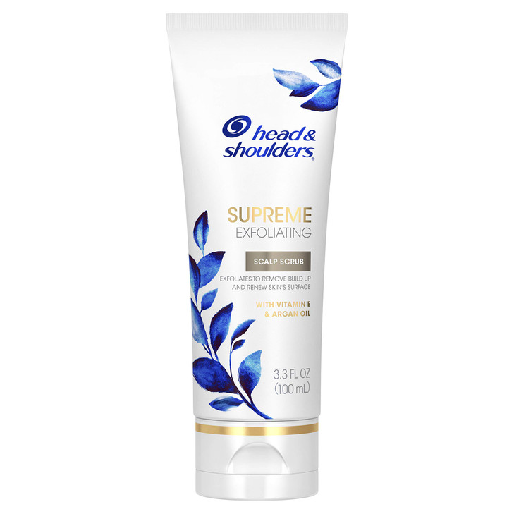 Head Shoulders Supreme Exfoliating Scalp Scrub Treatment with Argan Oil and Vitamin E 33 Fl Oz