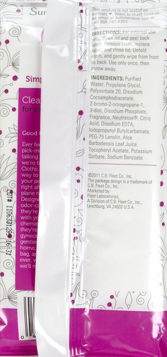 SUMMER'S EVE Cleansing Cloths for Sensitive Skin-32 ct
