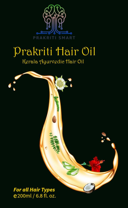 Pakriti Hair Oil Kerala Ayurvedic hair oil with natural herbs
