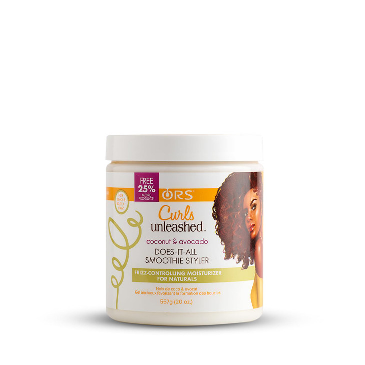 Curls Unleashed Style Maintenance Coconut and Avocado Curl Enhancing Smoothie Hydrating Curl Smoothie 20 oz