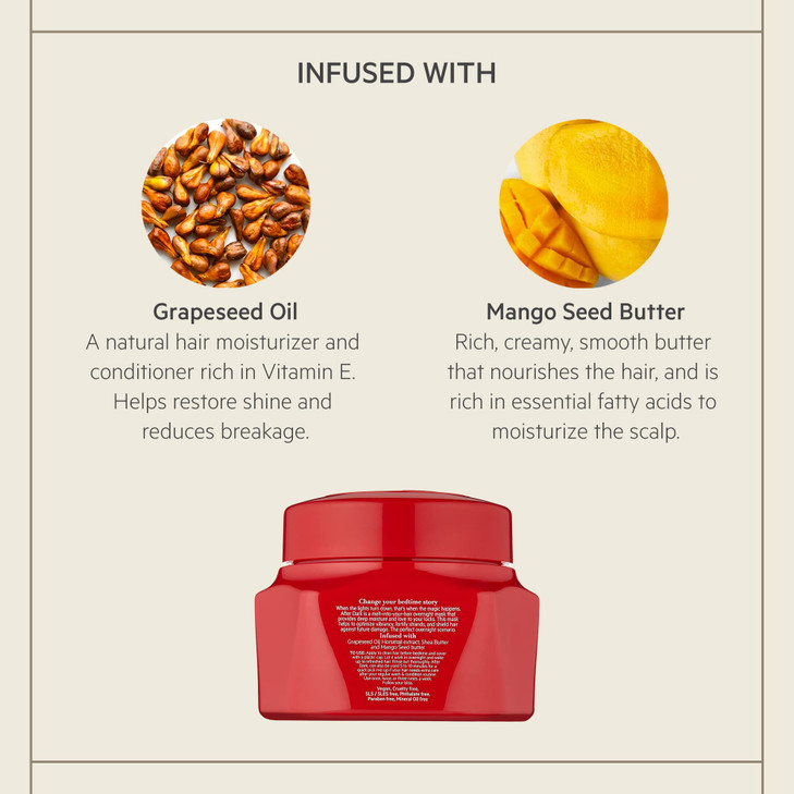 TPH by Taraji After Dark Overnight Hair Mask with Grapeseed Oil 8 fl oz Nourishing Repair for Dry Damaged Hair Helps Red