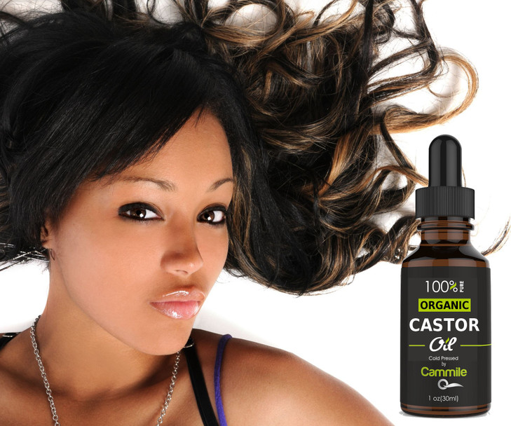 Organic Castor Oil For Hair Eyelashes and Eyebrows Growth 1 oz 30ml