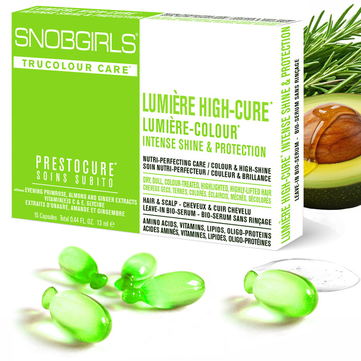 SNOB GIRLS Shine Color Defense Hair Oil Capsules LUMIERE COLOUR TruColour Care Color Protection Vegan LeaveIn Serum for