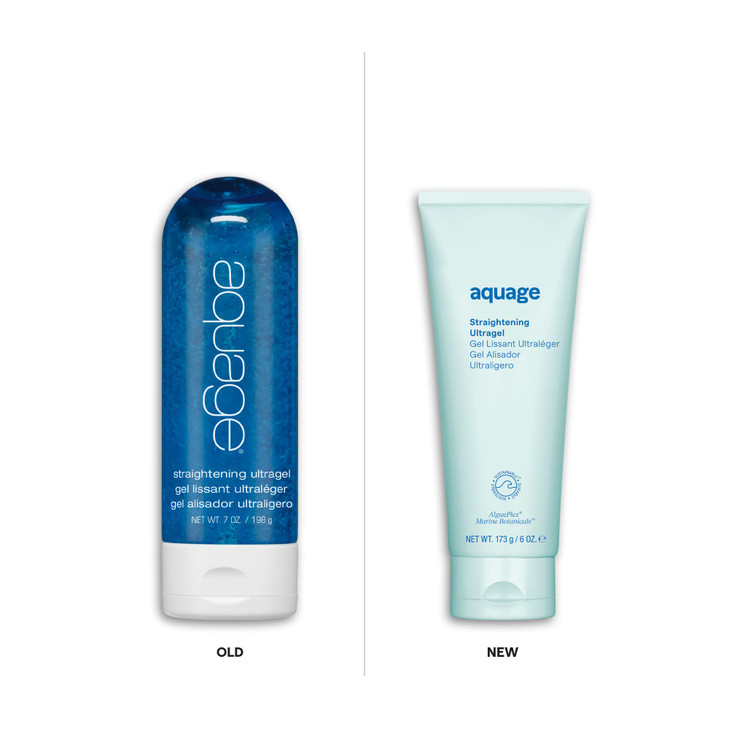 AQUAGE Straightening Ultragel Lightweight Formula to Smooth and Silken Curly Permed or Frizzy Hair Contains AlgaePlex Ma