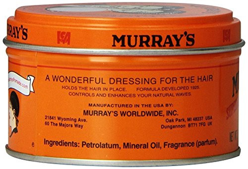 Murrays Superior Hair Dressing Pomade 3 Ounce Pack of 4
