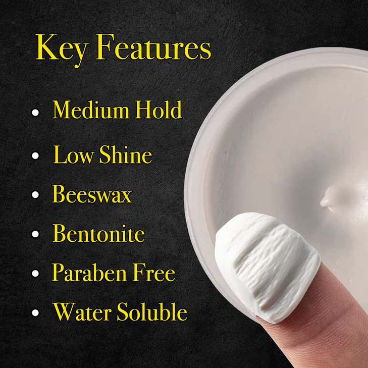 Pete Pedro HAIR STYLING CLAY Medium Hold Matte Finish Low Shine Styling Clay for Men Ideal for Hairstyling Medium Messy